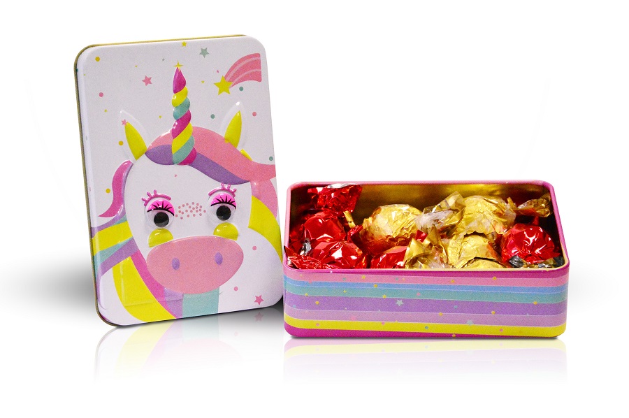 Čokoládové pralinky s kakaovou a oříškovou náplní - Jednorožec 110g
