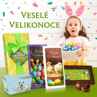 Velikonoční sladkosti nejsou jen čokoládová vajíčka. Vyberte si z velké nabídky čokolád a bonboniér na...